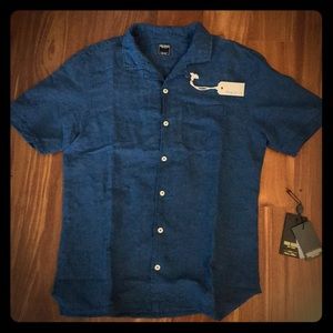 Todd Snyder Short Sleeve Indigo Shirt
